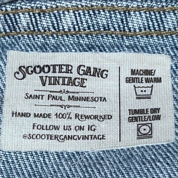 Vintage Gloria Vanderbilt Scooter Gang Monster Truck Jeans 12 27x30 #138 - Picture 9 of 10